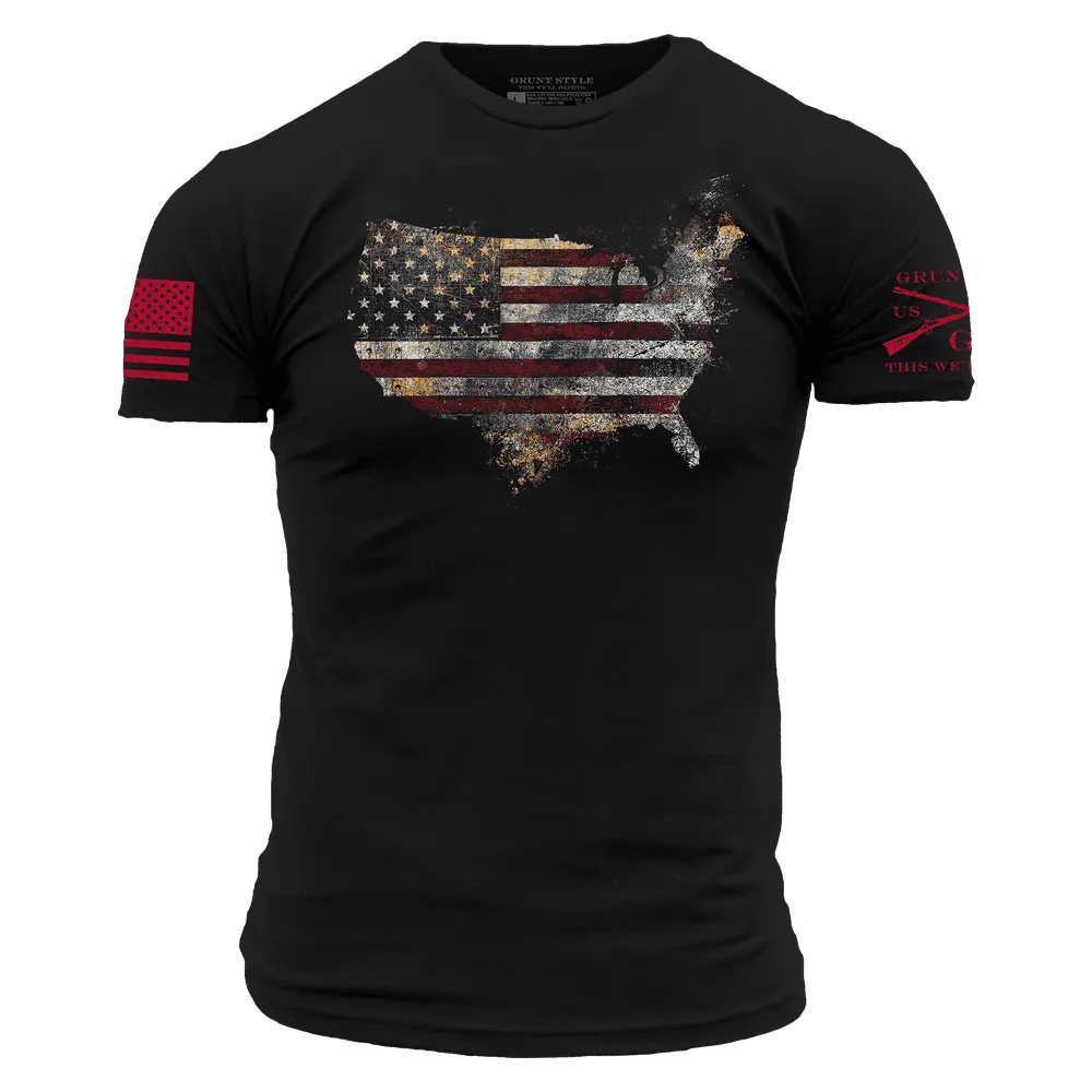 Red Blood Nation T-Shirt - Black