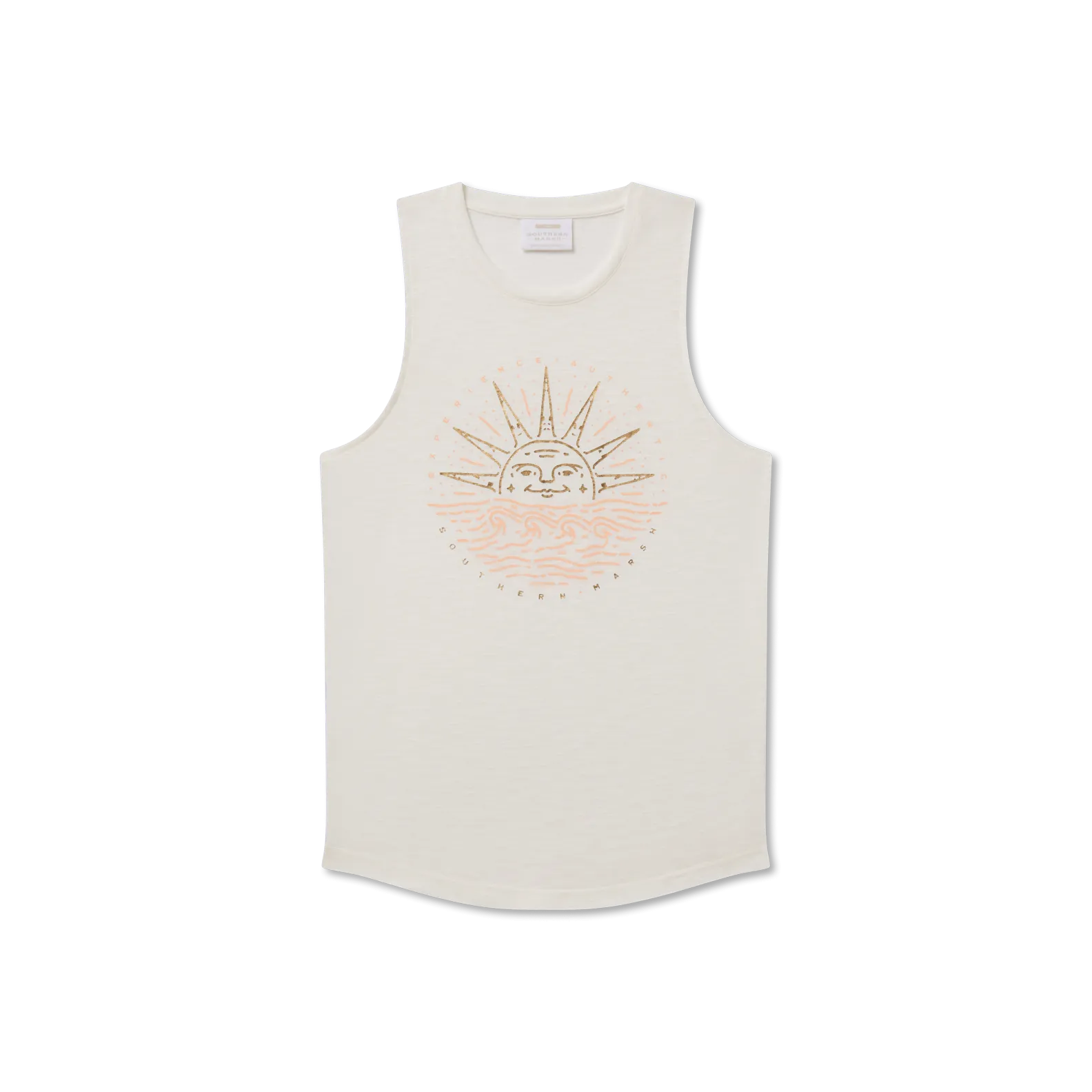 Sadie Vintage Rocker Tank - Sunset