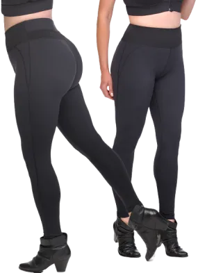 Shaping Compression Leggings with Extra High Waisted Firm Support Panel