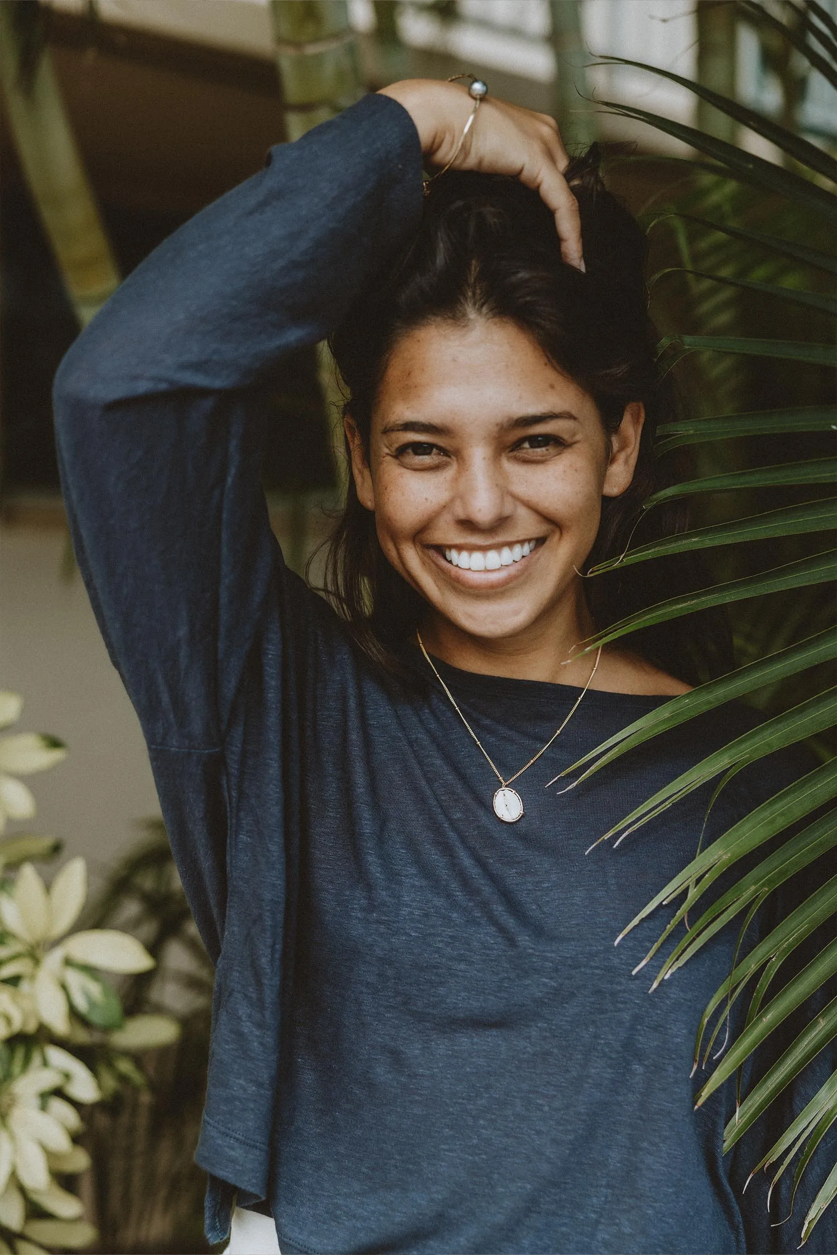 Slinky Long Sleeve Tee - Navy