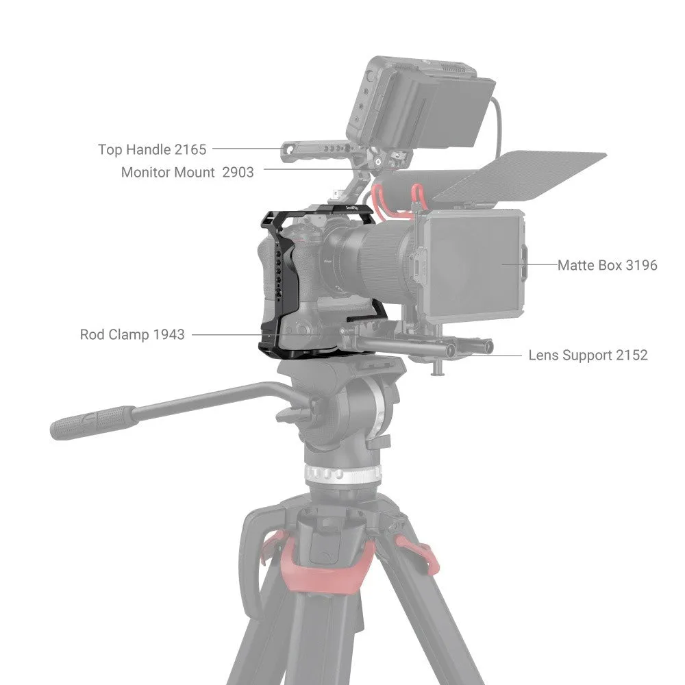 SmallRig Camera Cage for Nikon Z6 II / Z7 II with MB-N11 Battery Grip 3866