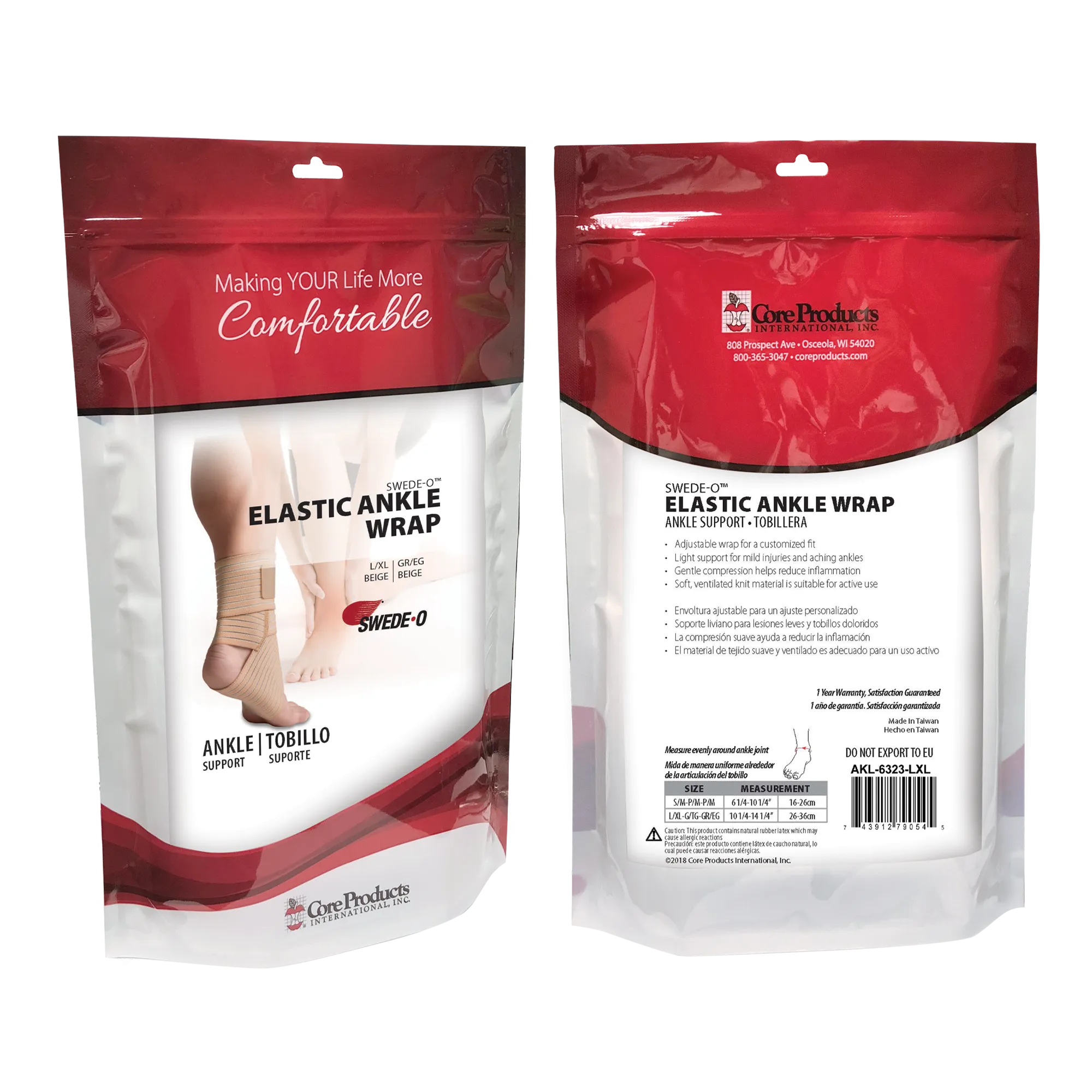 Swede-O Elastic Ankle Wrap