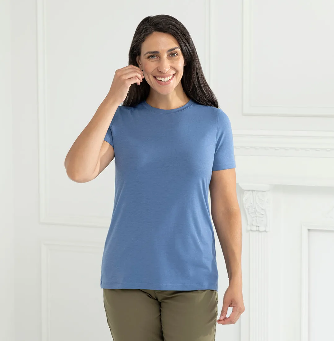 Threshold Crew Neck T-Shirt Standard Fit - Vista Blue