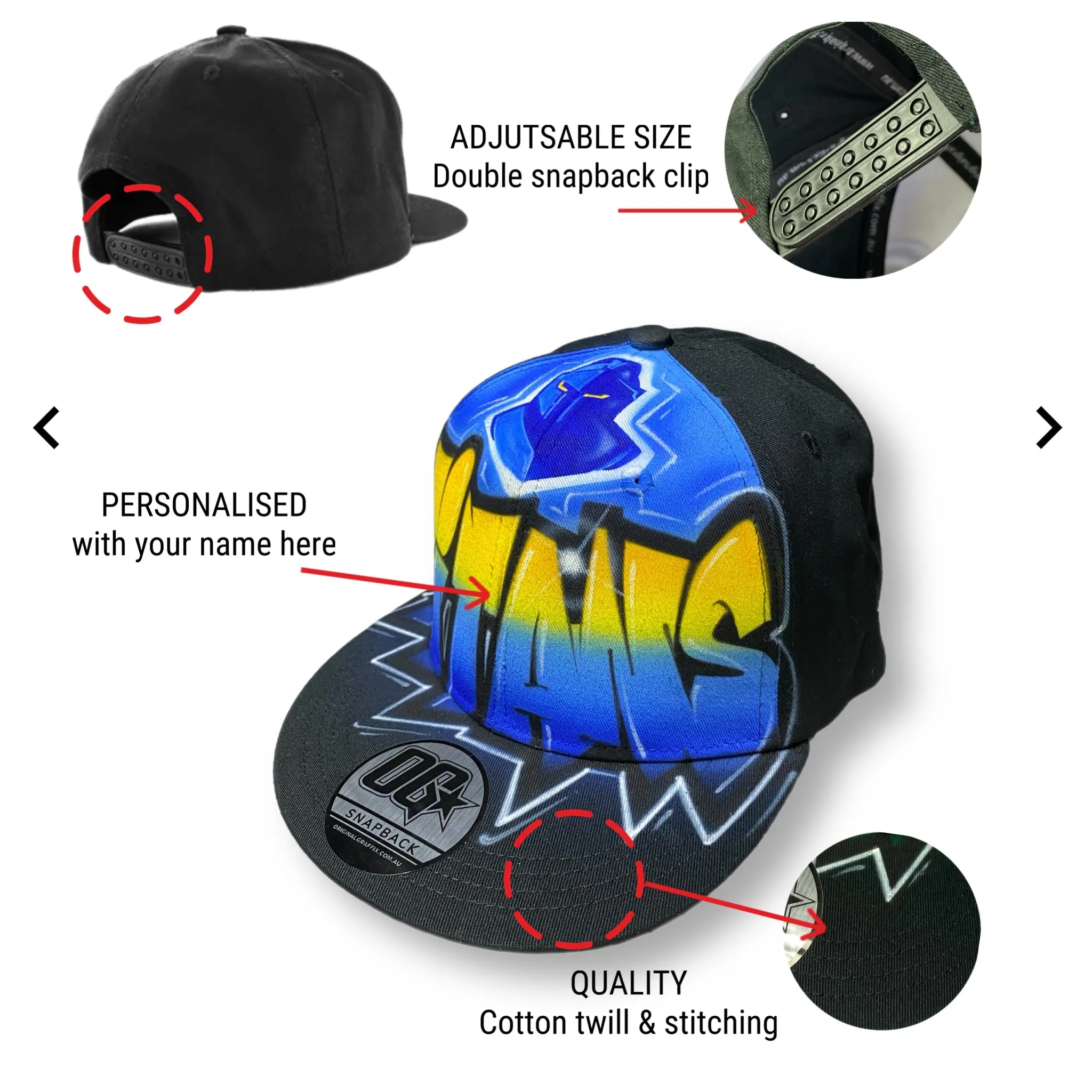 Titans Personalised Snapback Cap