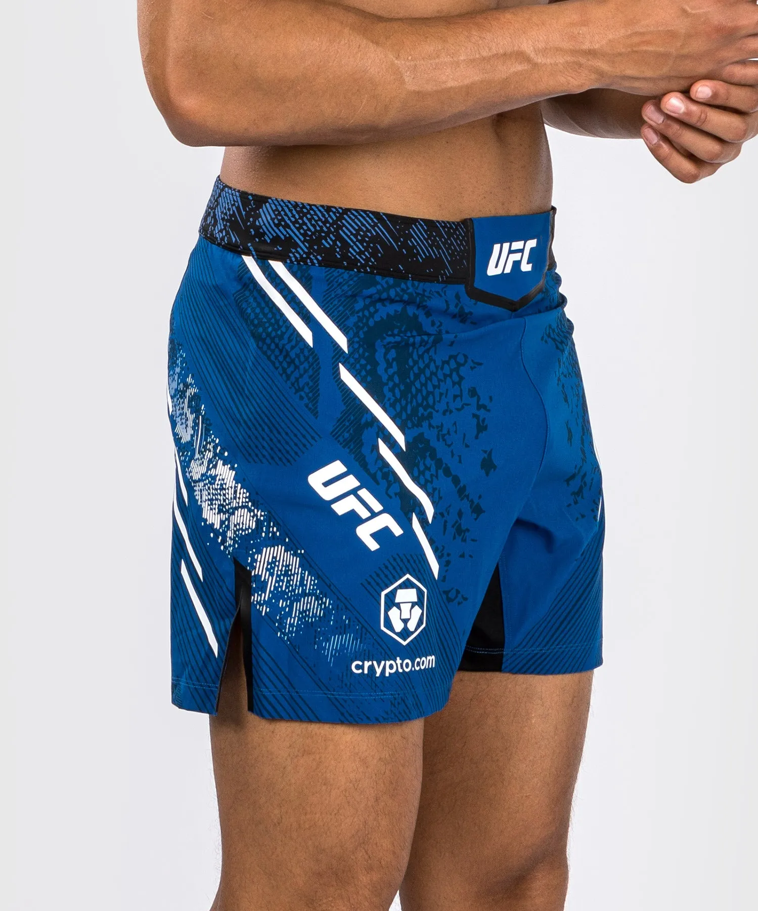 UFC Adrenaline by Venum Authentic Fight Night Men's Fight Short - Short Fit - Blue