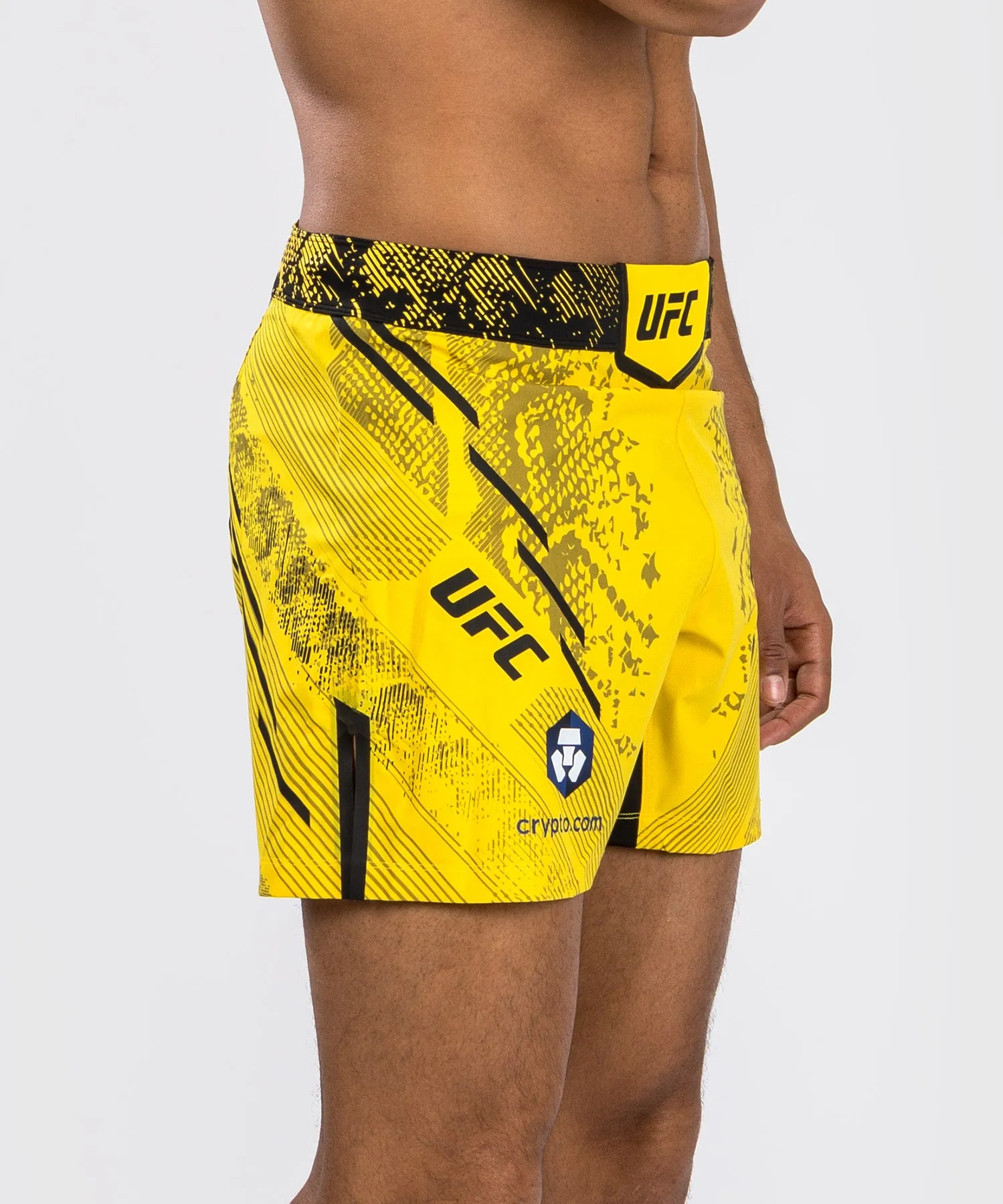 UFC Adrenaline by Venum Authentic Fight Night Men's Fight Short - Short Fit - Yellow