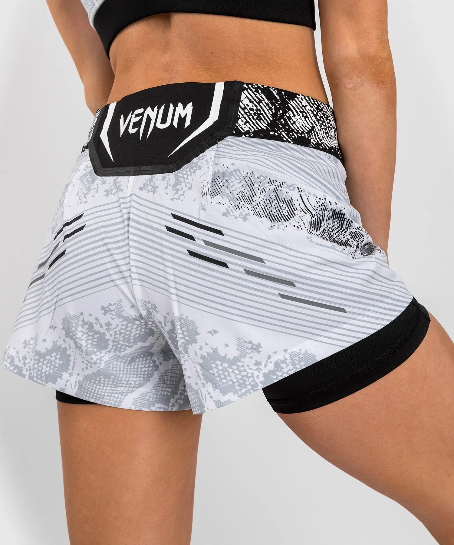 UFC Adrenaline by Venum Authentic Fight Night Women’s Fight Short - White