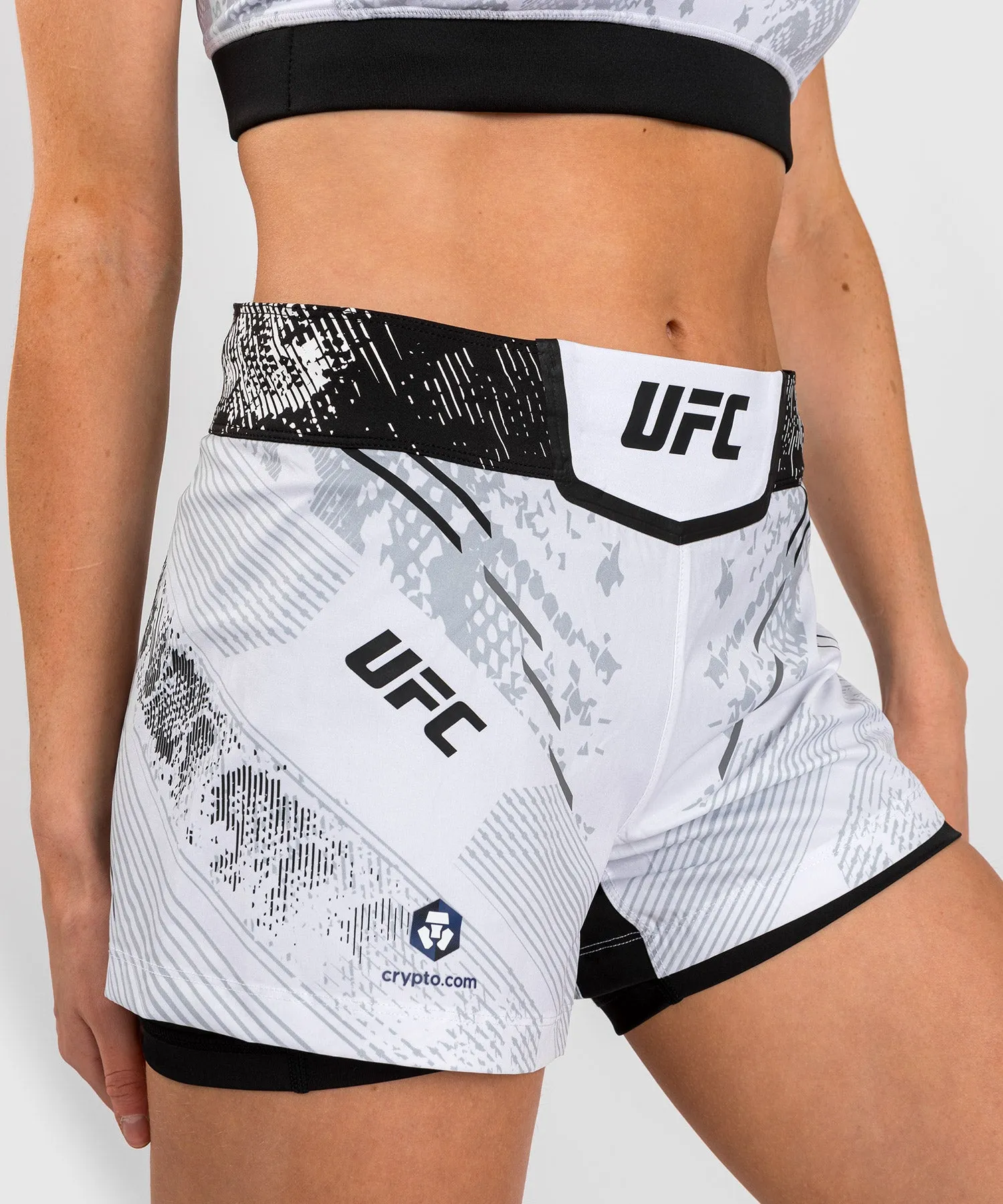 UFC Adrenaline by Venum Authentic Fight Night Women’s Fight Short - White