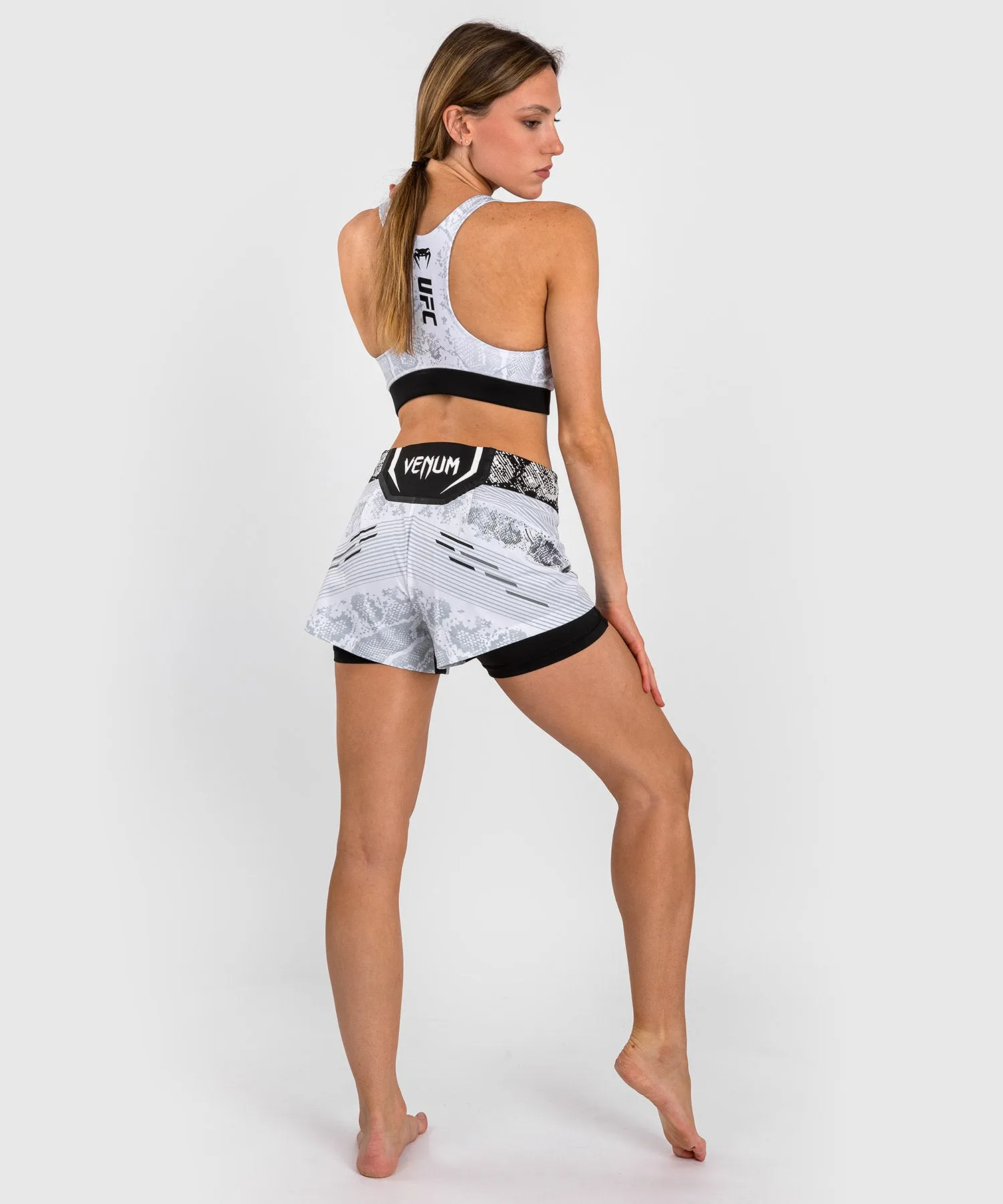 UFC Adrenaline by Venum Authentic Fight Night Women’s Fight Short - White