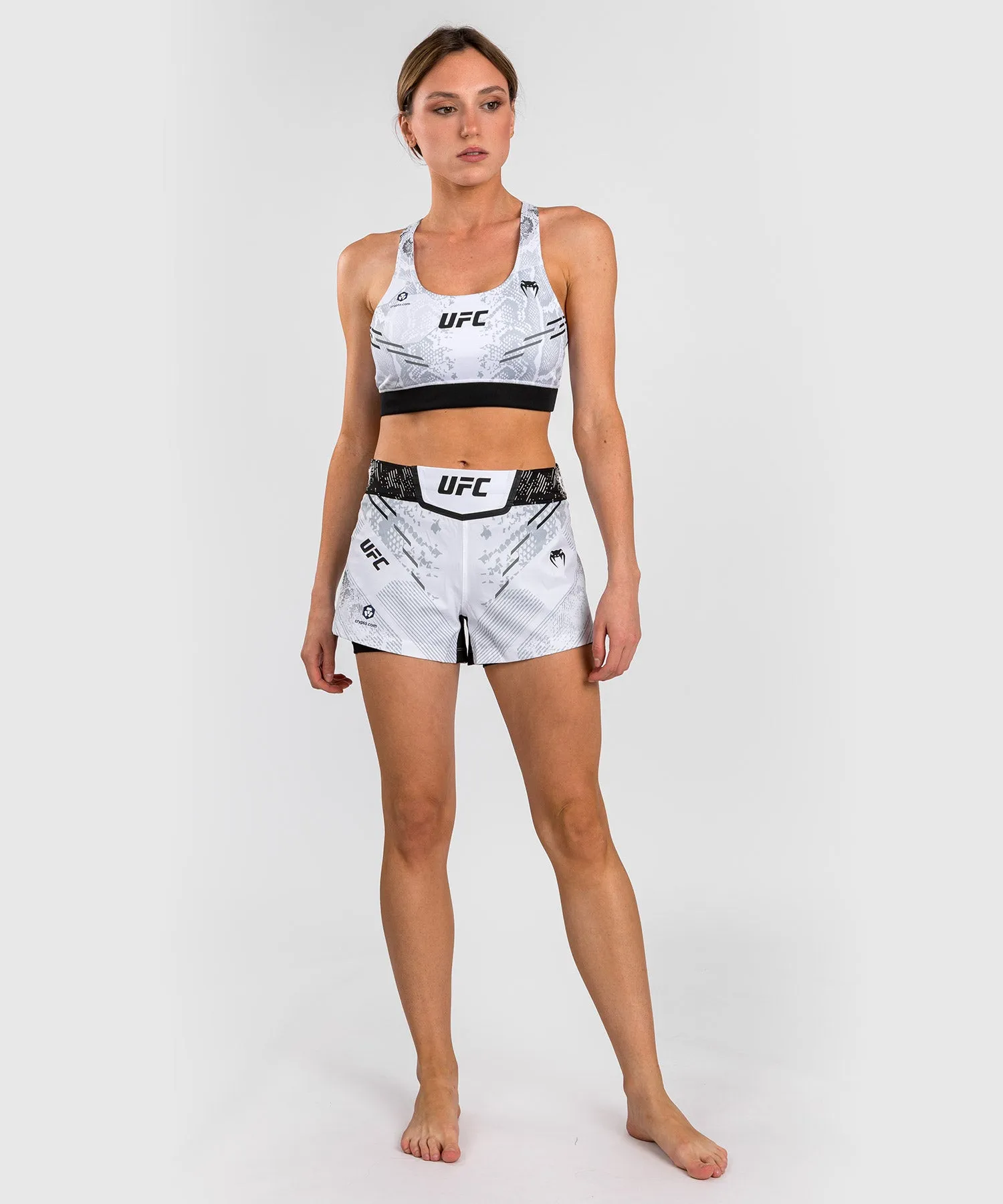 UFC Adrenaline by Venum Authentic Fight Night Women’s Fight Short - White