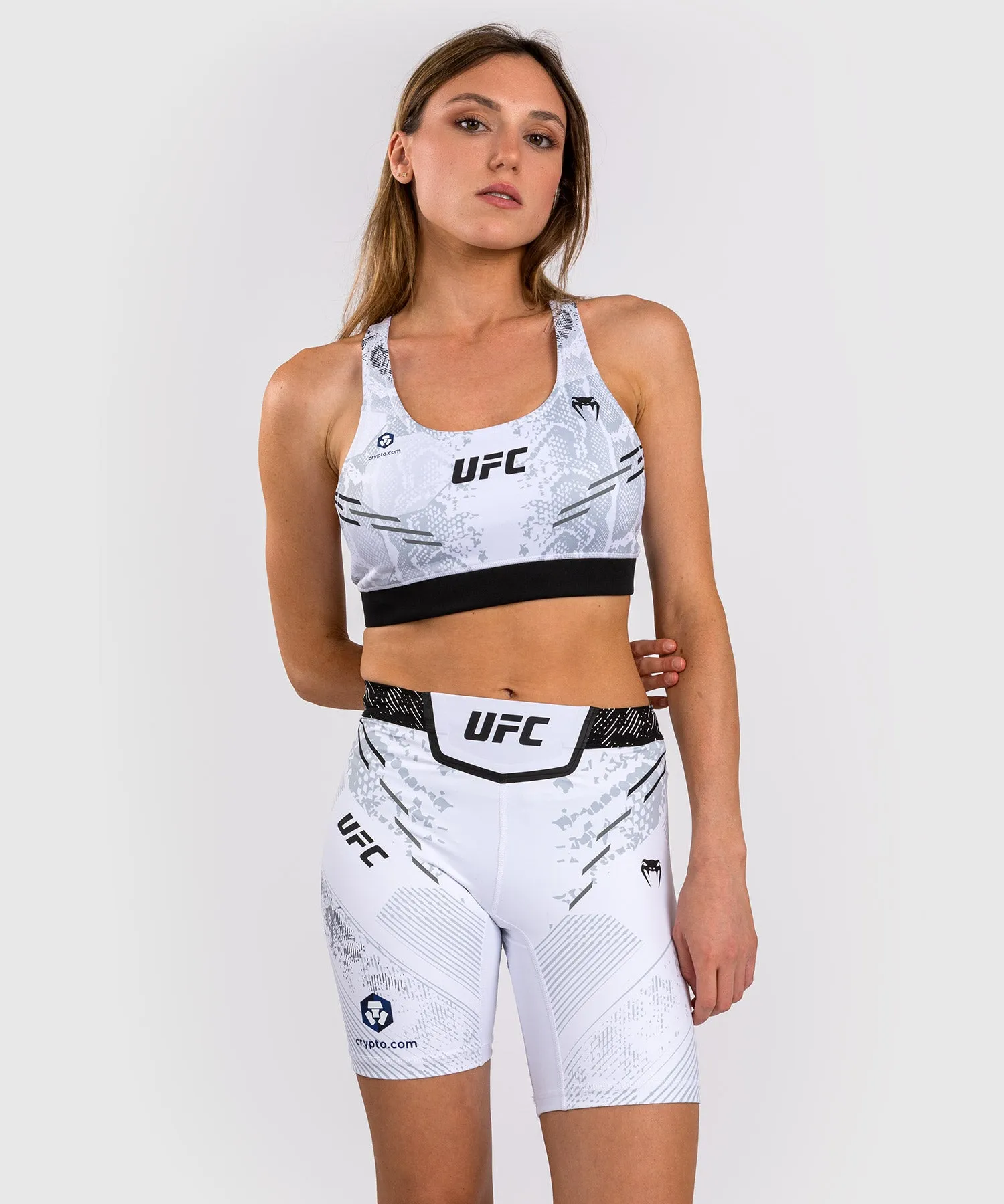 UFC Adrenaline by Venum Authentic Fight Night Women’s Vale Tudo Short - Long Fit - White