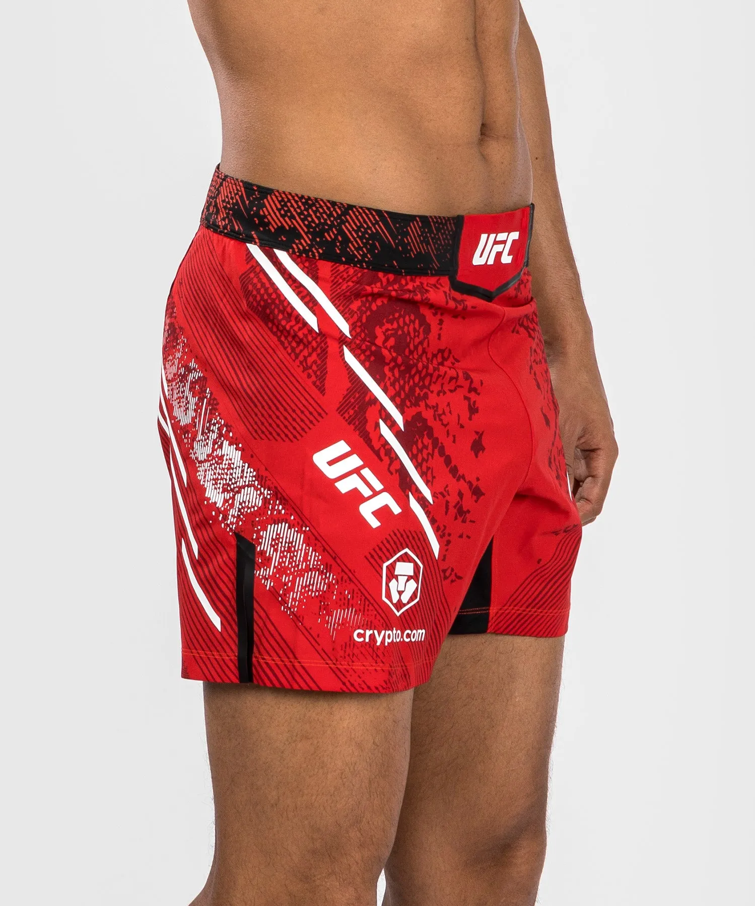 UFC Adrenaline by Venum Personalized Authentic Fight Night Men's Fight Short - Short Fit - Red