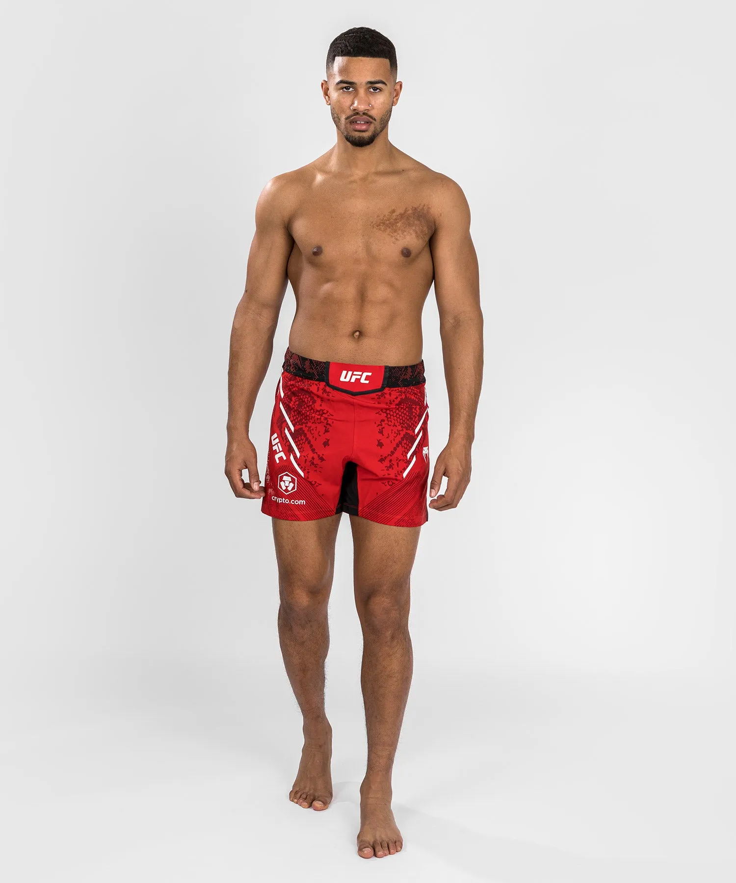 UFC Adrenaline by Venum Personalized Authentic Fight Night Men's Fight Short - Short Fit - Red