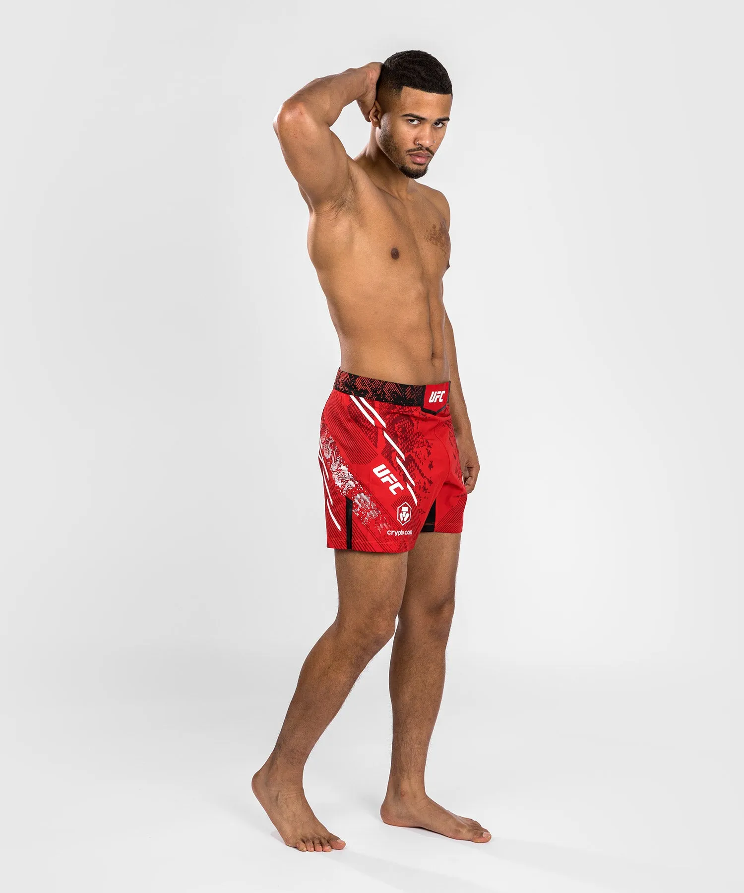 UFC Adrenaline by Venum Personalized Authentic Fight Night Men's Fight Short - Short Fit - Red