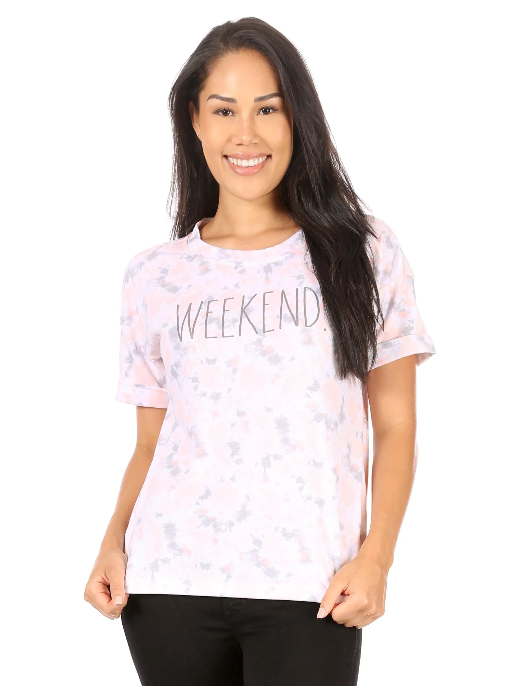 Women's "WEEKEND" Oversized Drop Sleeve T-Shirt