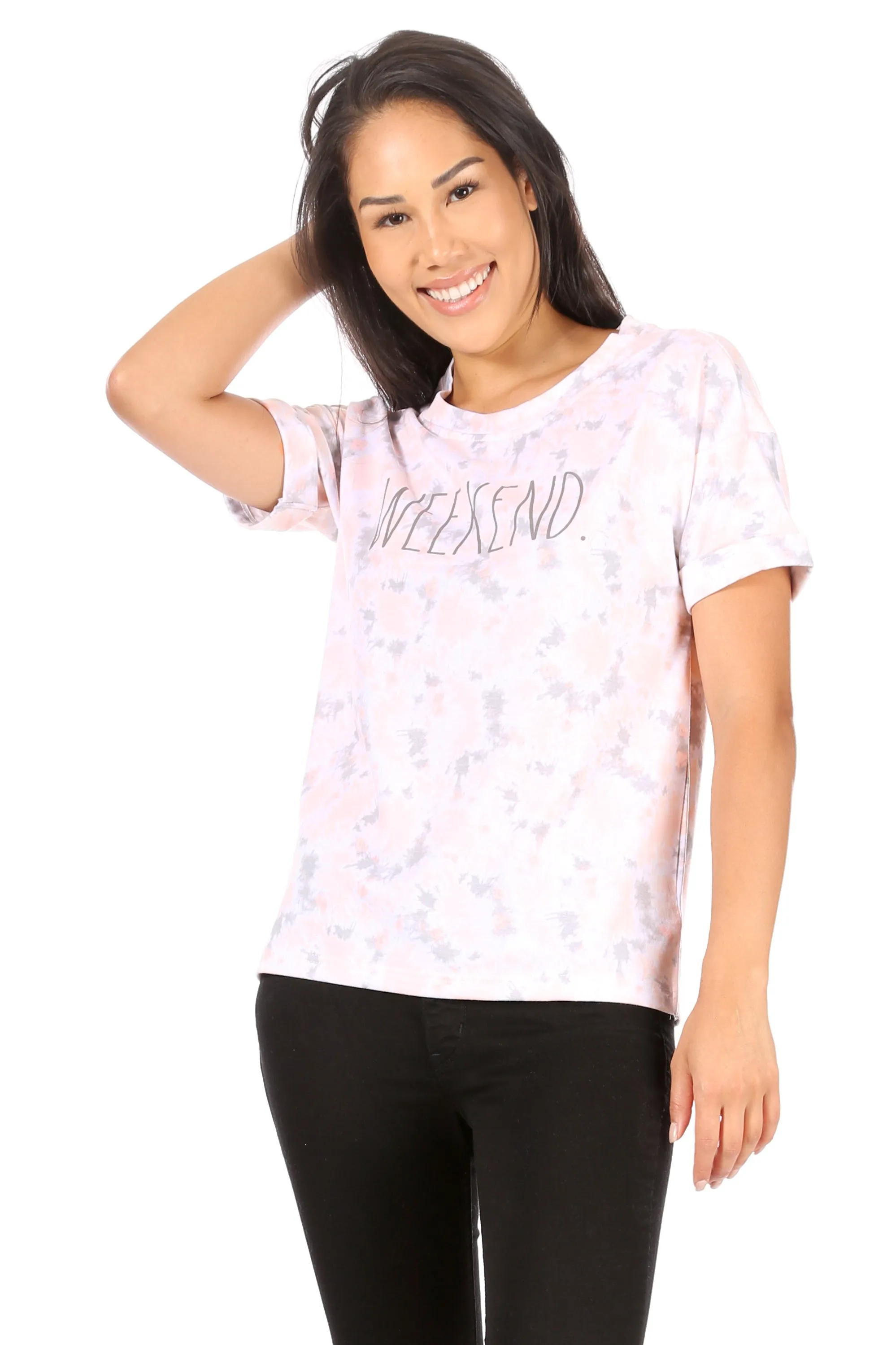 Women's "WEEKEND" Oversized Drop Sleeve T-Shirt