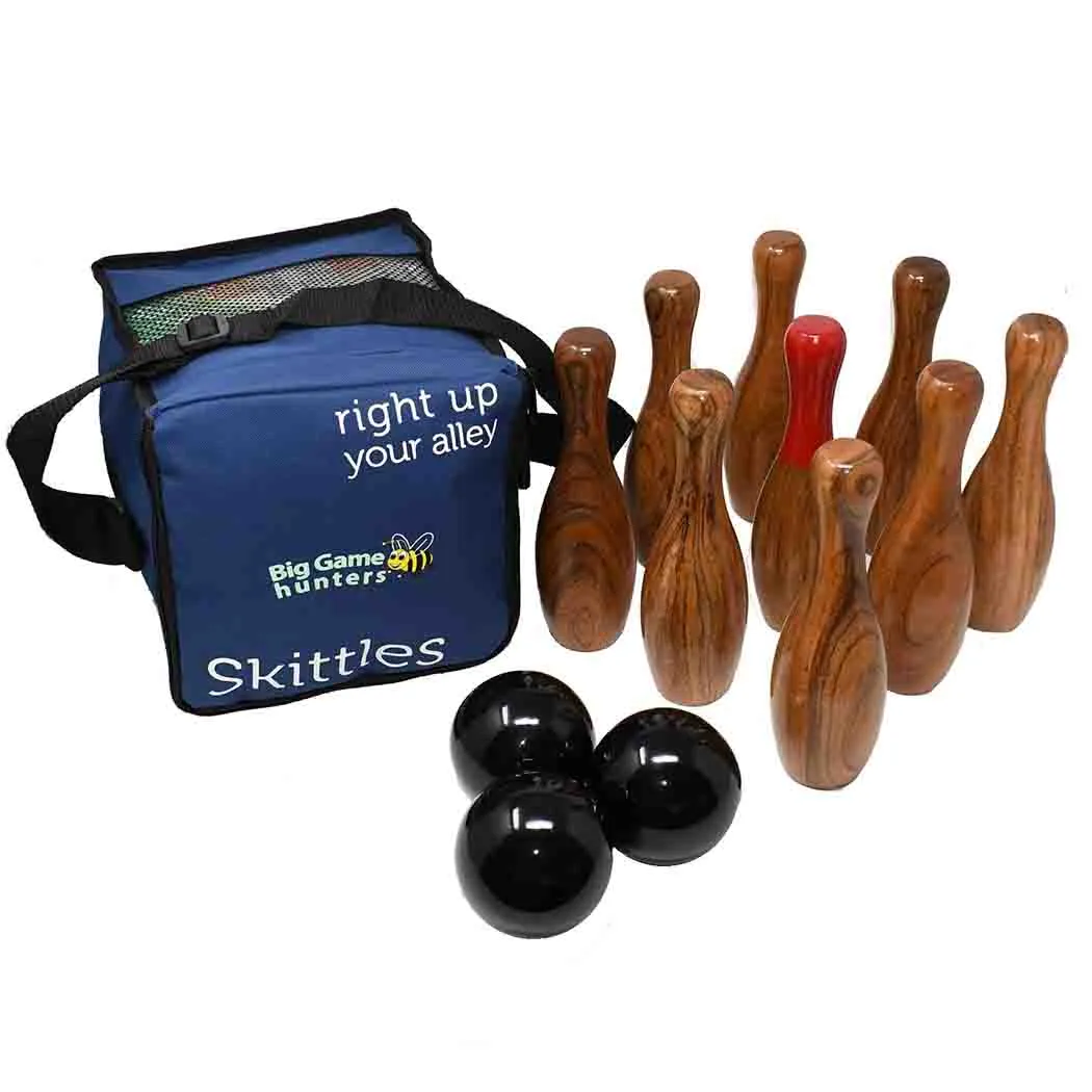 Wooden Skittles Game Set - Indoor & Outdoor