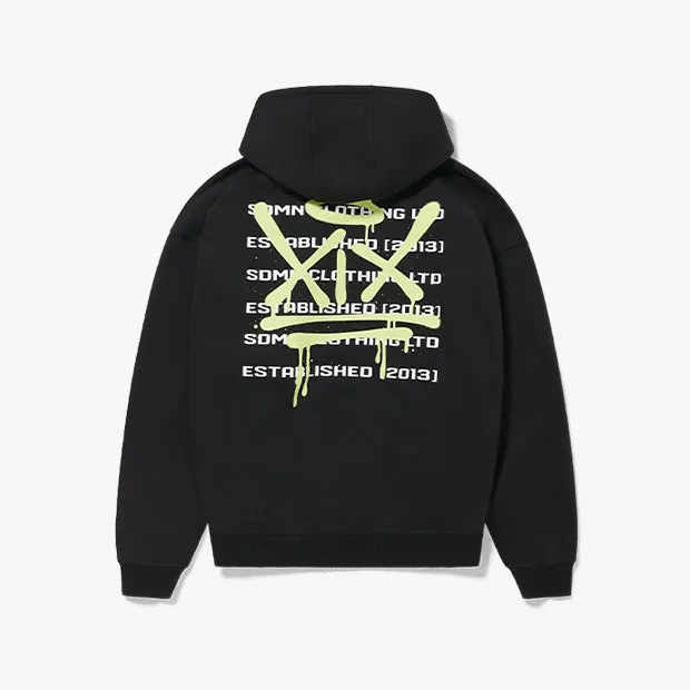 XIX Spray Hoodie [Black/Green]